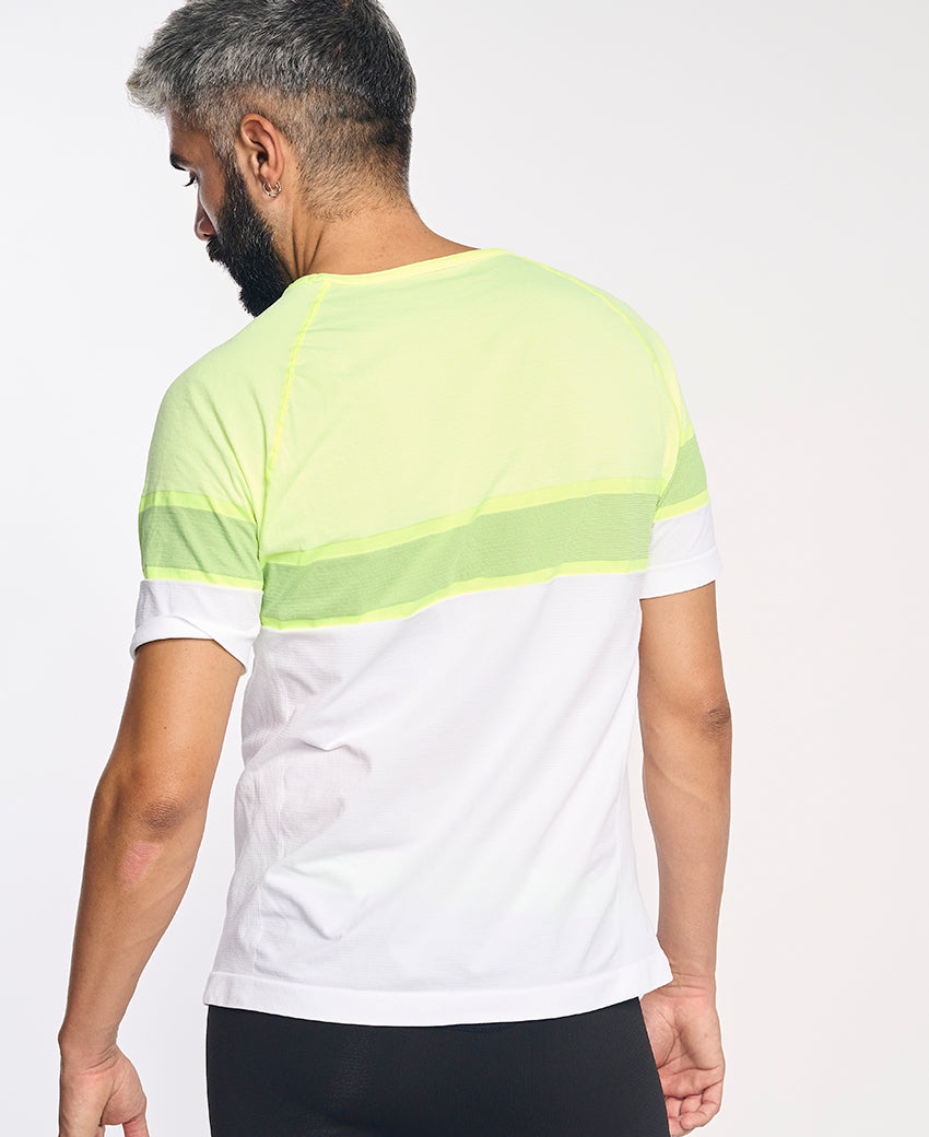 Tee-shirt manches courtes homme LAMIA jaune