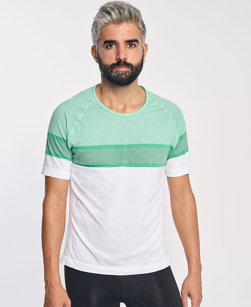 Tee-shirt manches courtes homme LAMIA vert