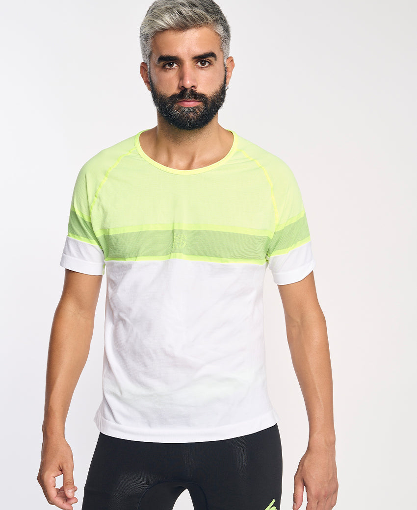 Tee-shirt manches courtes homme LAMIA jaune