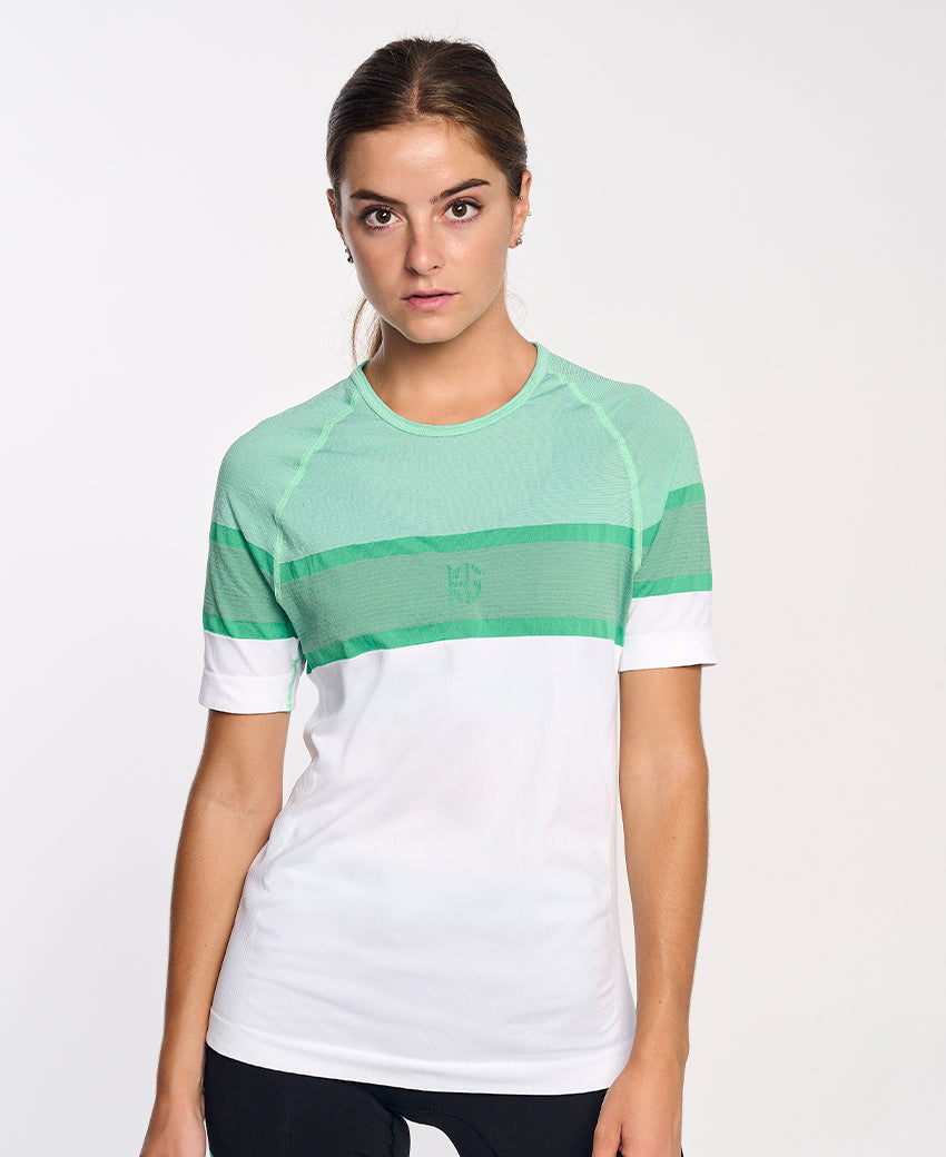 Tee-shirt LAMIA femme manches courtes vert