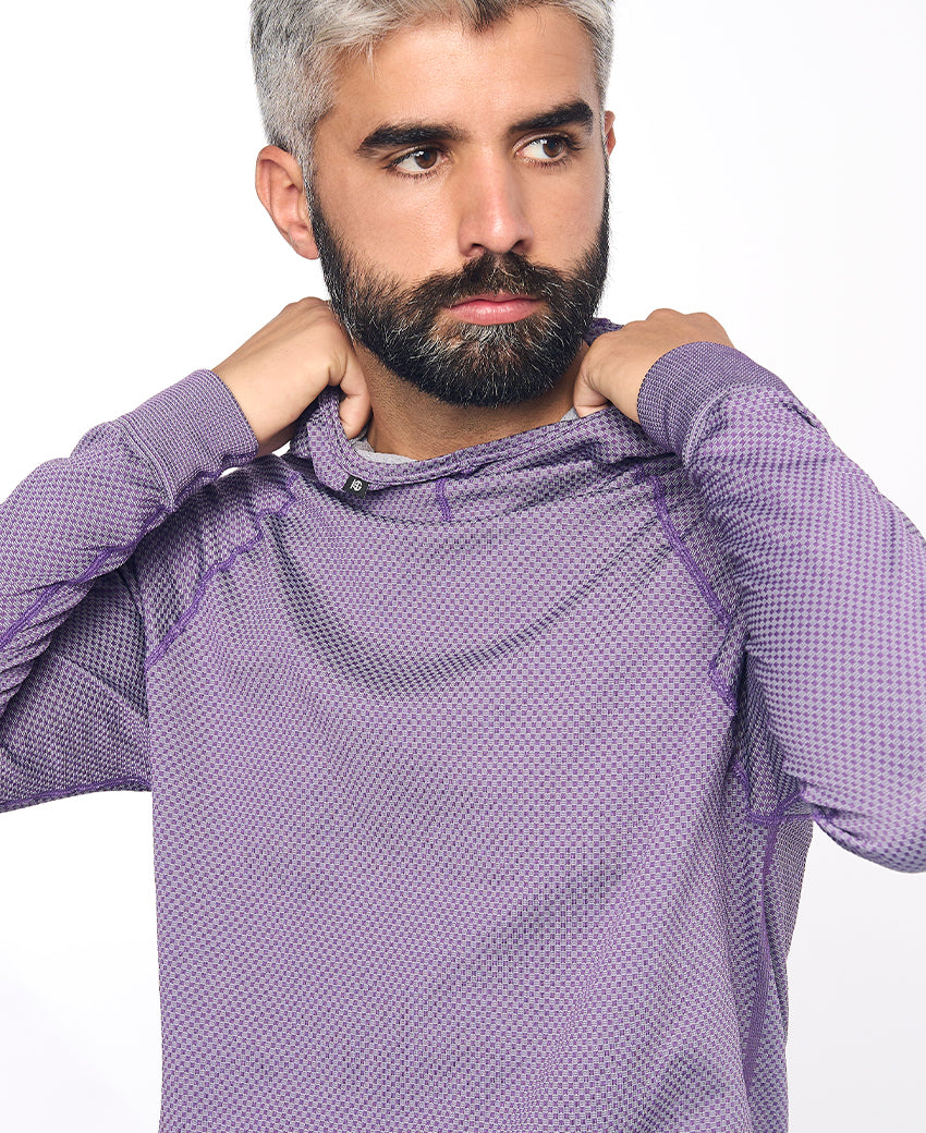 Sweatshirt à capuche homme JOTUN violet