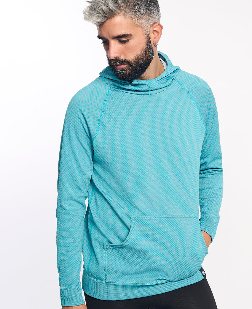 Sweatshirt à capuche homme JOTUN turquoise