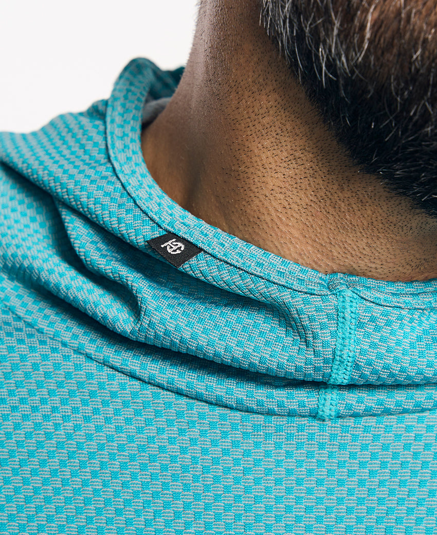 Sweatshirt à capuche homme JOTUN turquoise