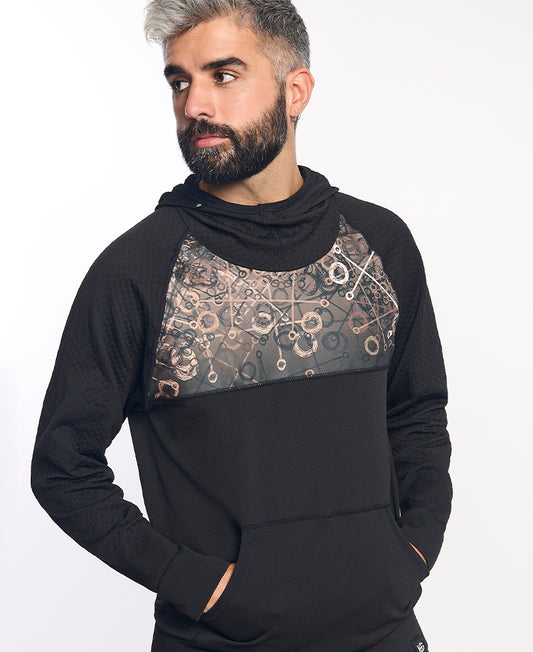 Sweatshirt à capuche homme KONG doré