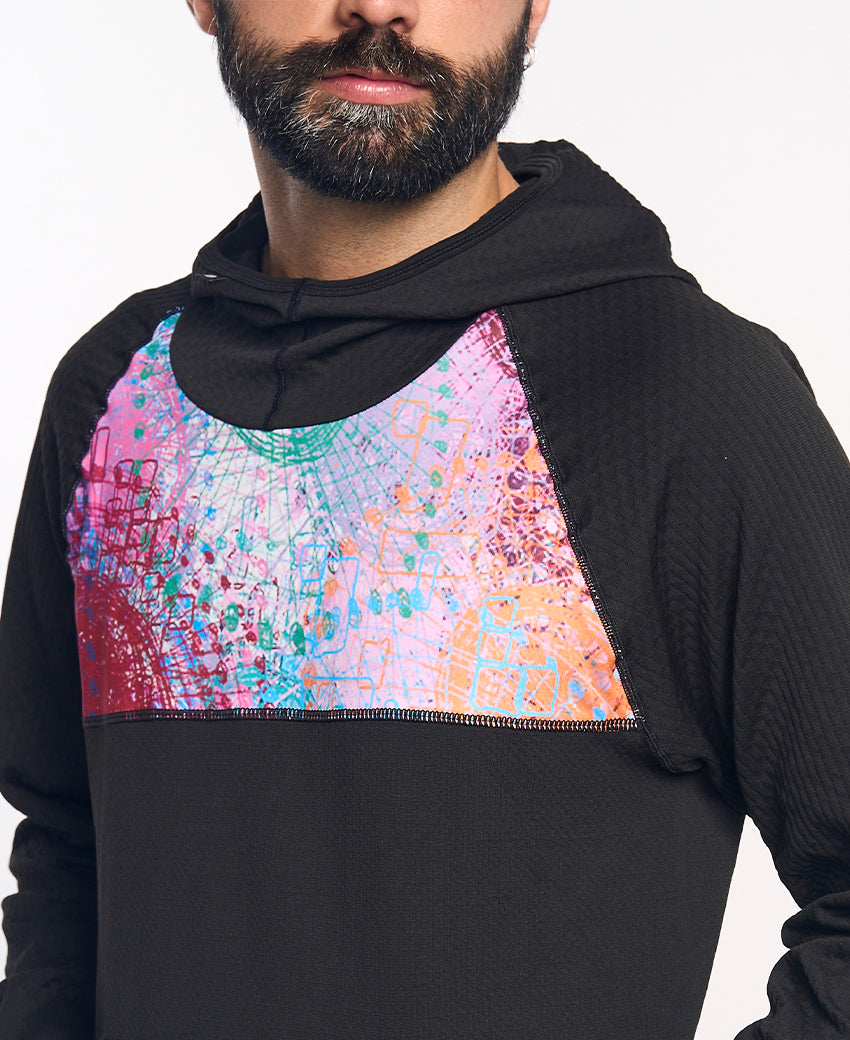 Sweatshirt à capuche homme KONG rose