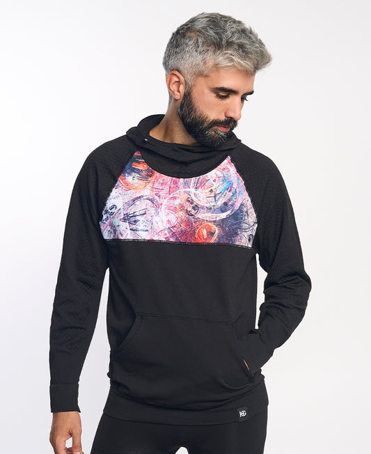 Sweatshirt à capuche homme KONG violet