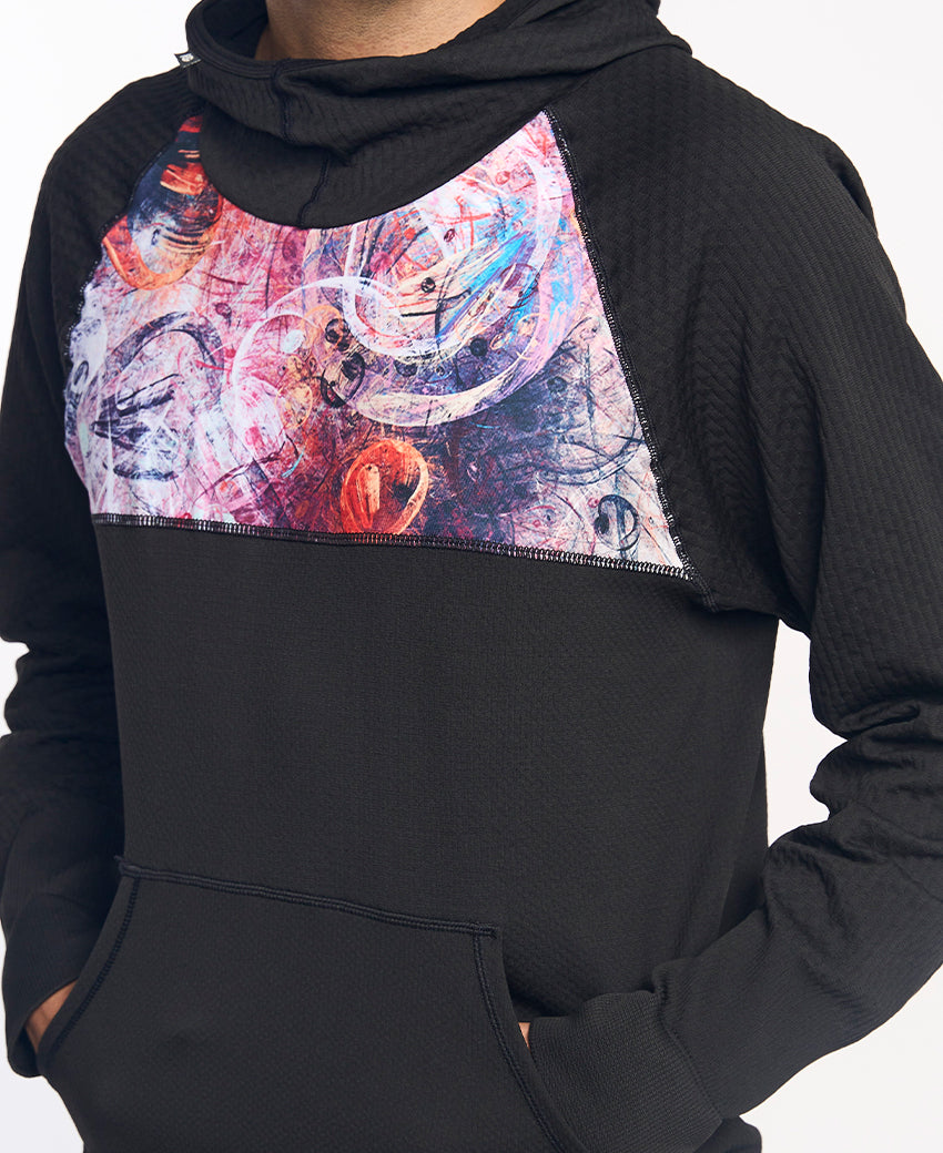 Sweatshirt à capuche homme KONG violet