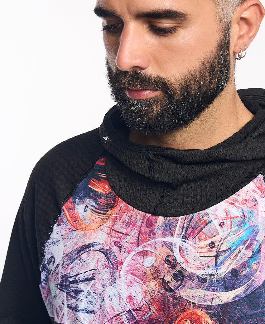 Sweatshirt à capuche homme KONG violet