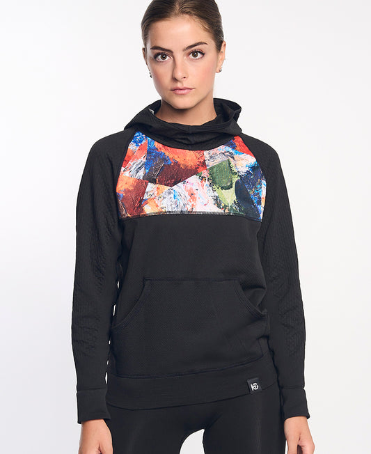 Sweatshirt à capuche femme KONG orange