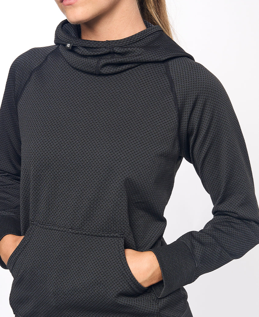 Sweatshirt à capuche femme JOTUN noir