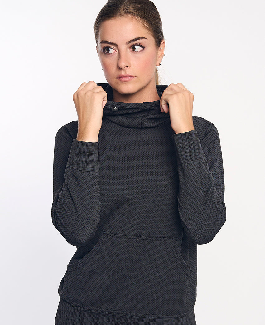 Sweatshirt à capuche femme JOTUN noir