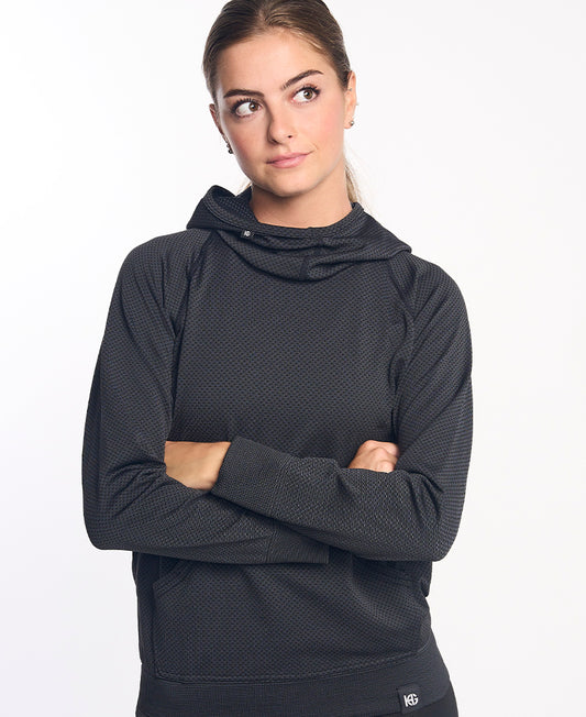 Sweatshirt à capuche femme JOTUN noir