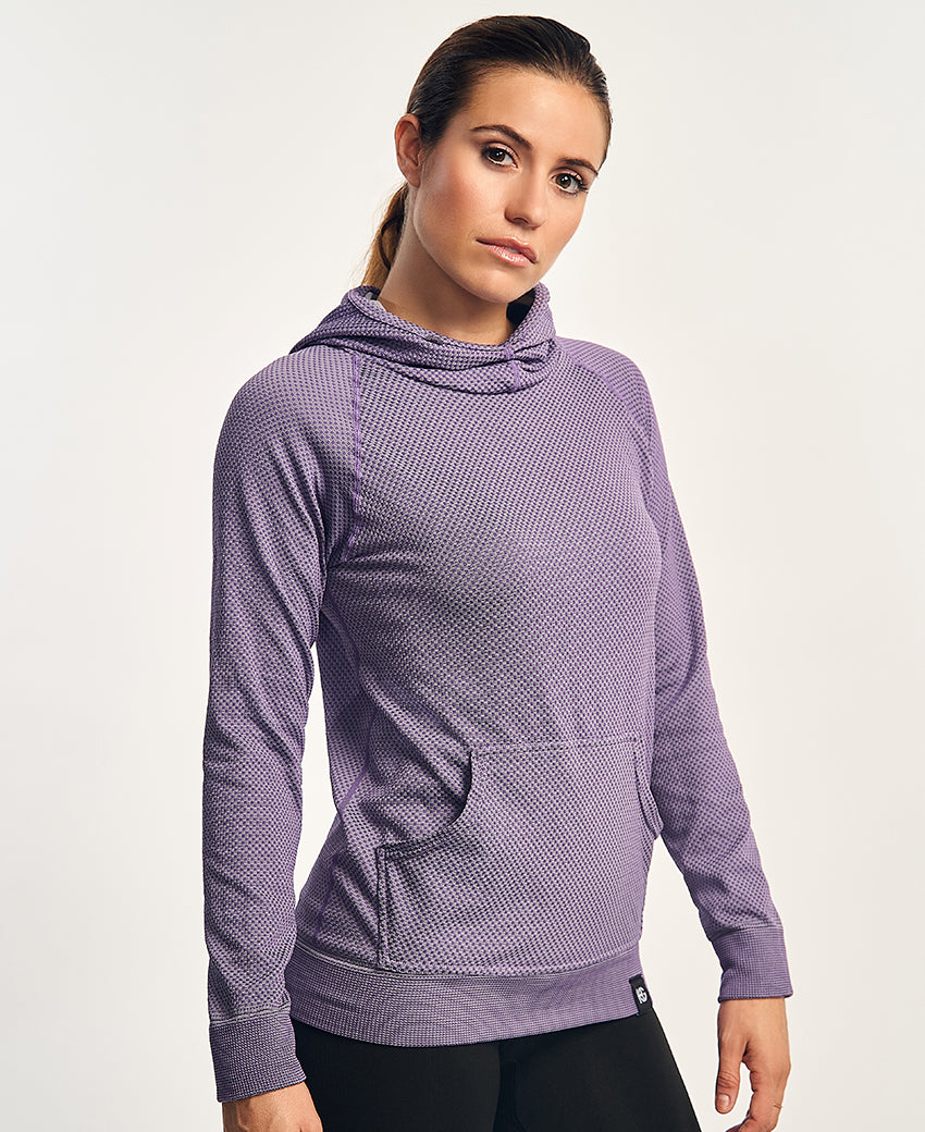 Sweatshirt à capuche femme JOTUN violet