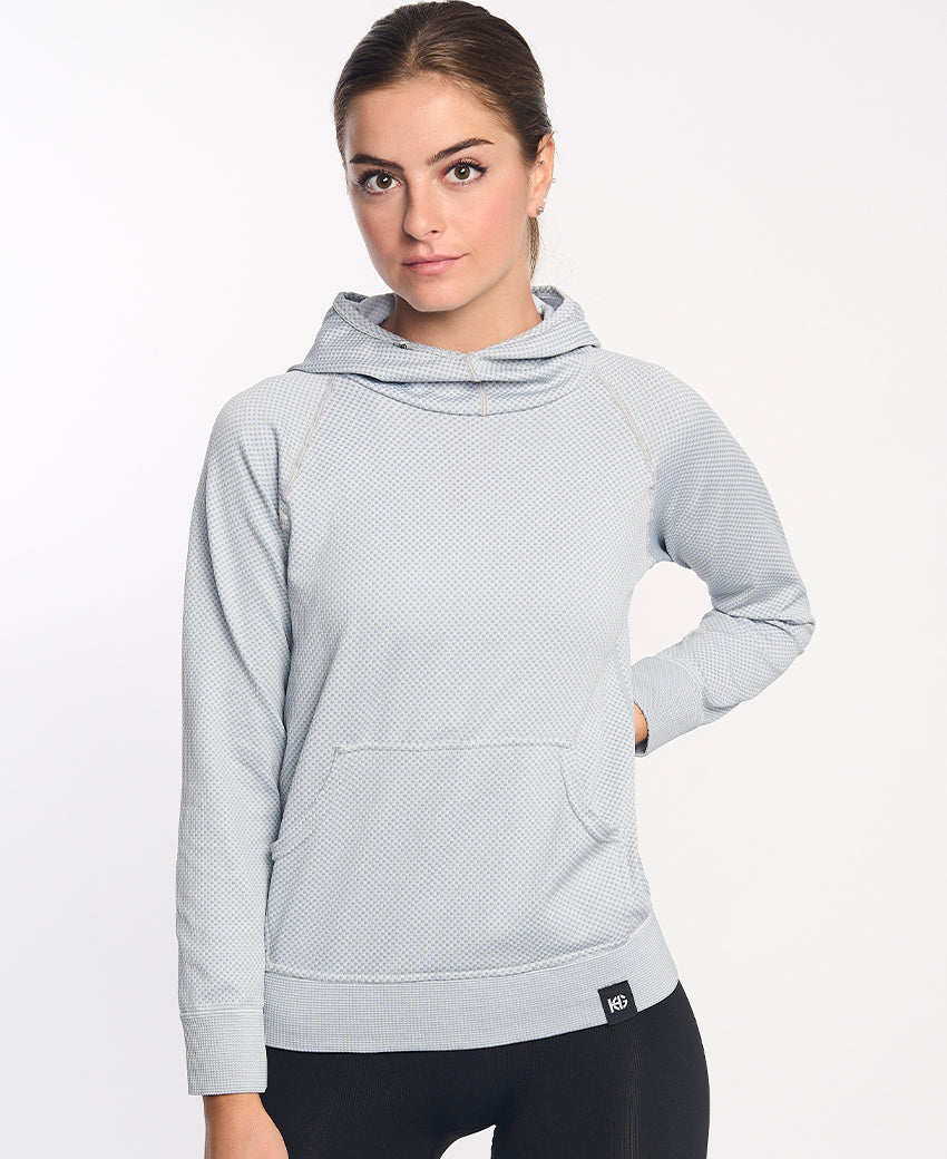 Sweatshirt à capuche femme JOTUN gris clair