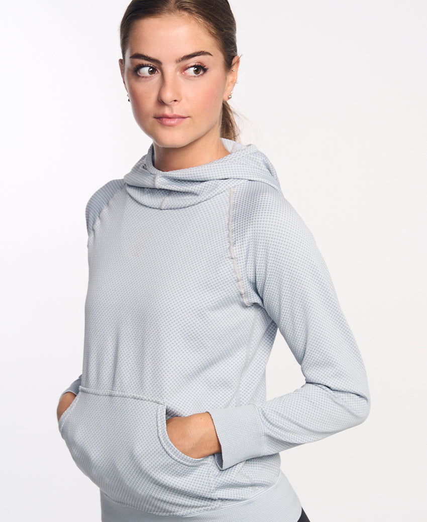 Sweatshirt à capuche femme JOTUN gris clair