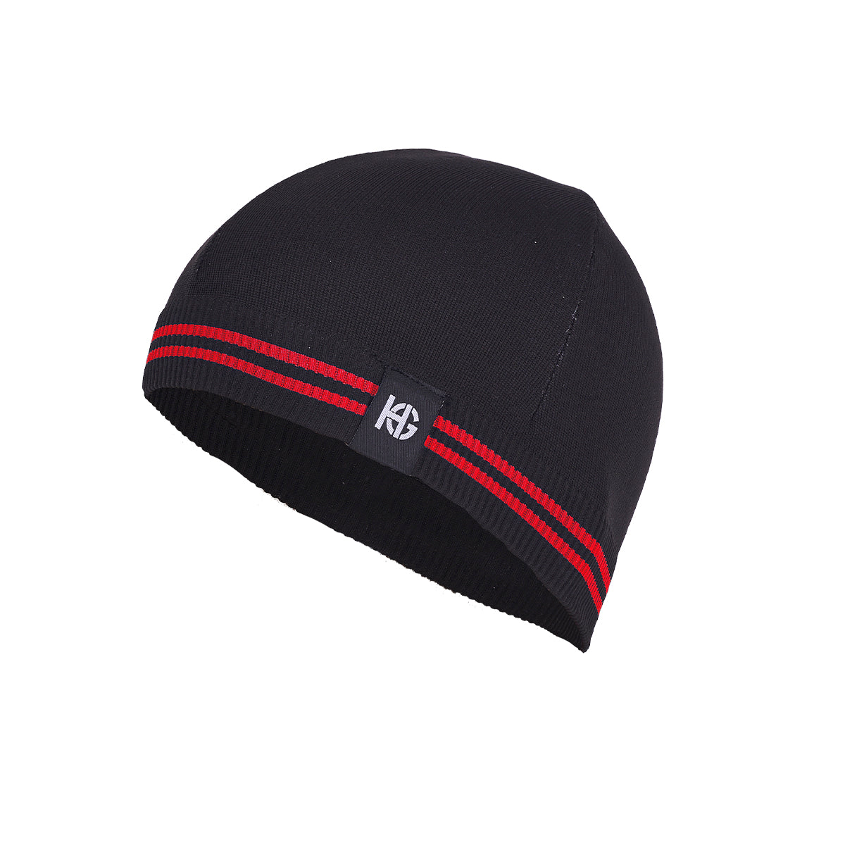 Bonnet technique OULU noir et rouge