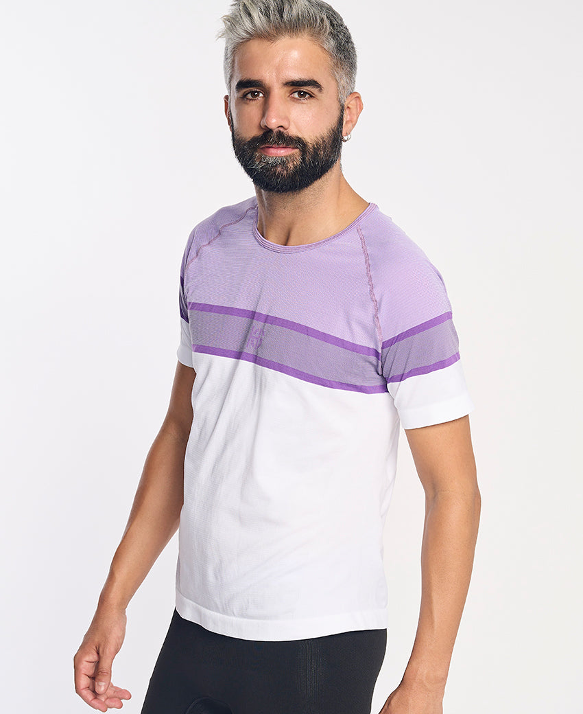 Tee-shirt manches courtes homme LAMIA lavande