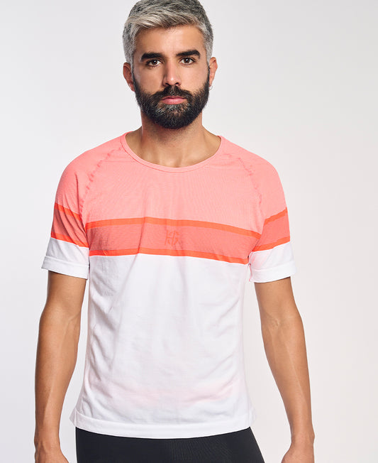 Tee-shirt manches courtes homme LAMIA orange