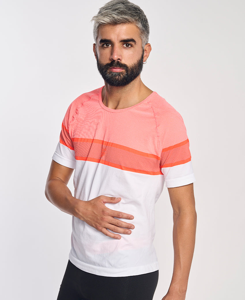 Tee-shirt manches courtes homme LAMIA orange