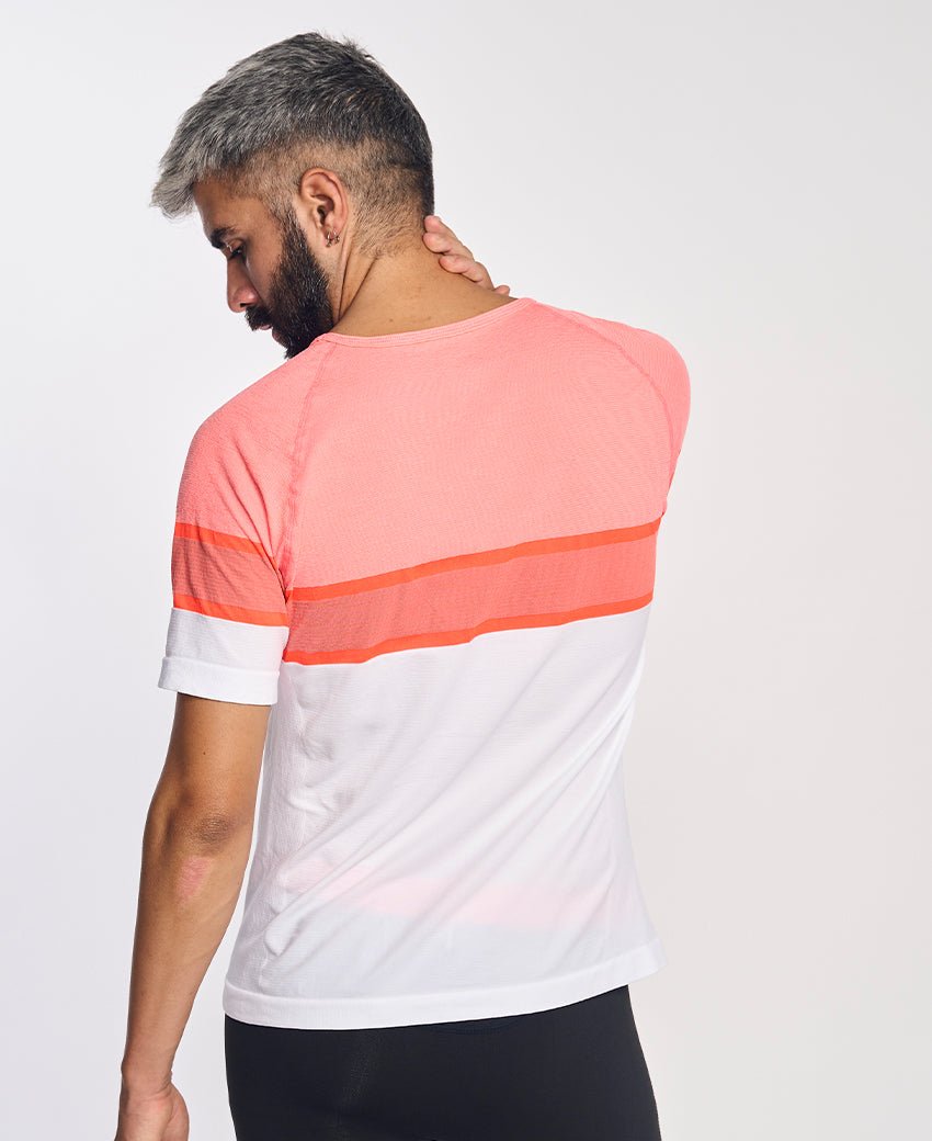 Tee-shirt manches courtes homme LAMIA orange