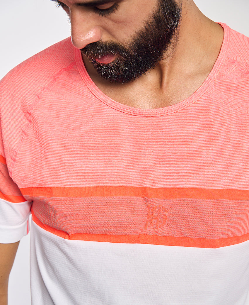 Tee-shirt manches courtes homme LAMIA orange