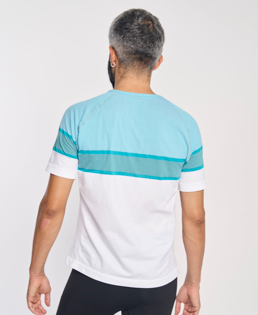 Tee-shirt manches courtes homme LAMIA turquoise