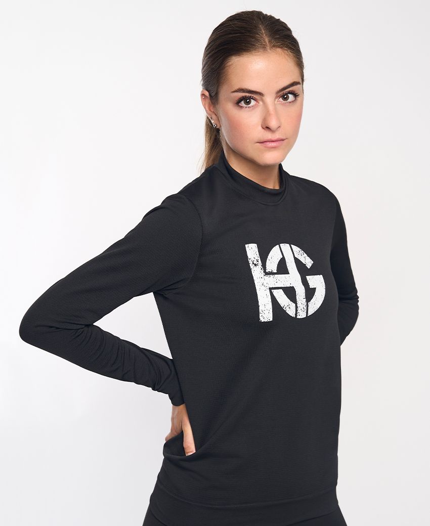 Sweatshirt de deuxième couche LOBBY unisexe noir