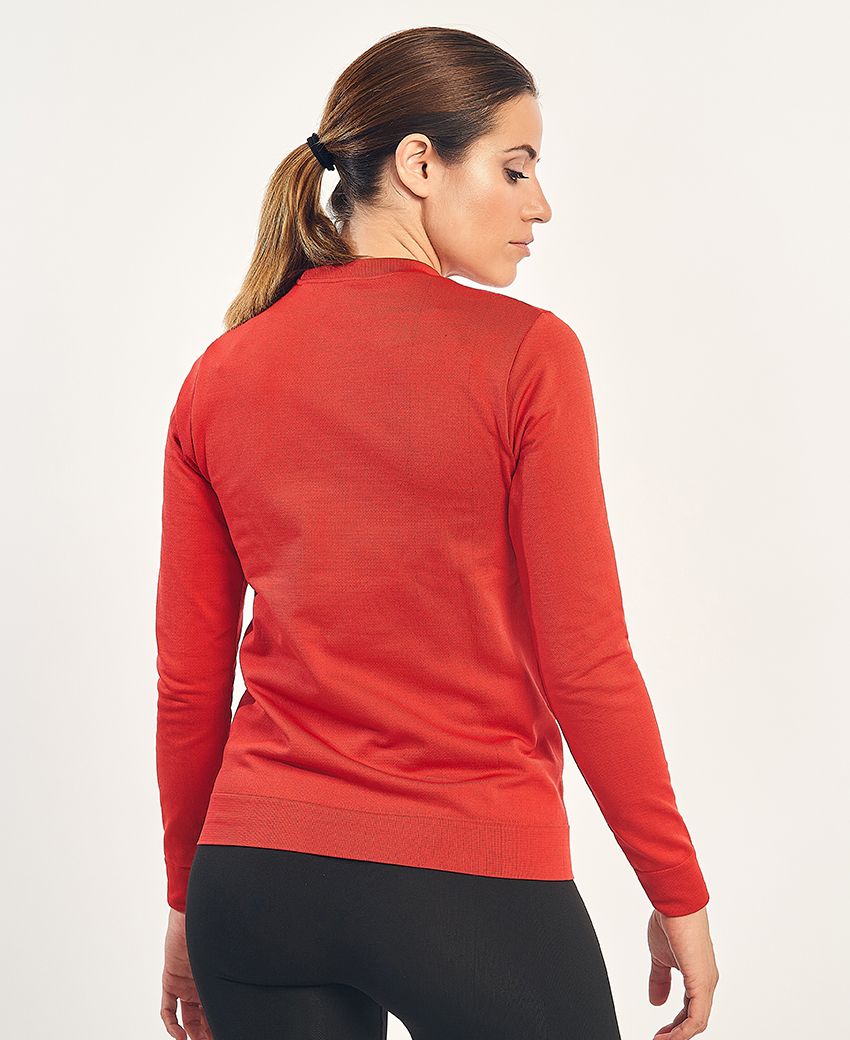 Sweatshirt de deuxième couche LOBBY unisexe rouge