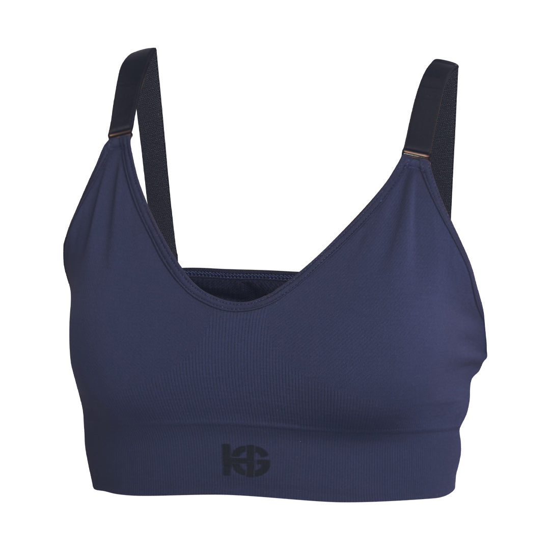 Brassière de sport AGATA bleu marine