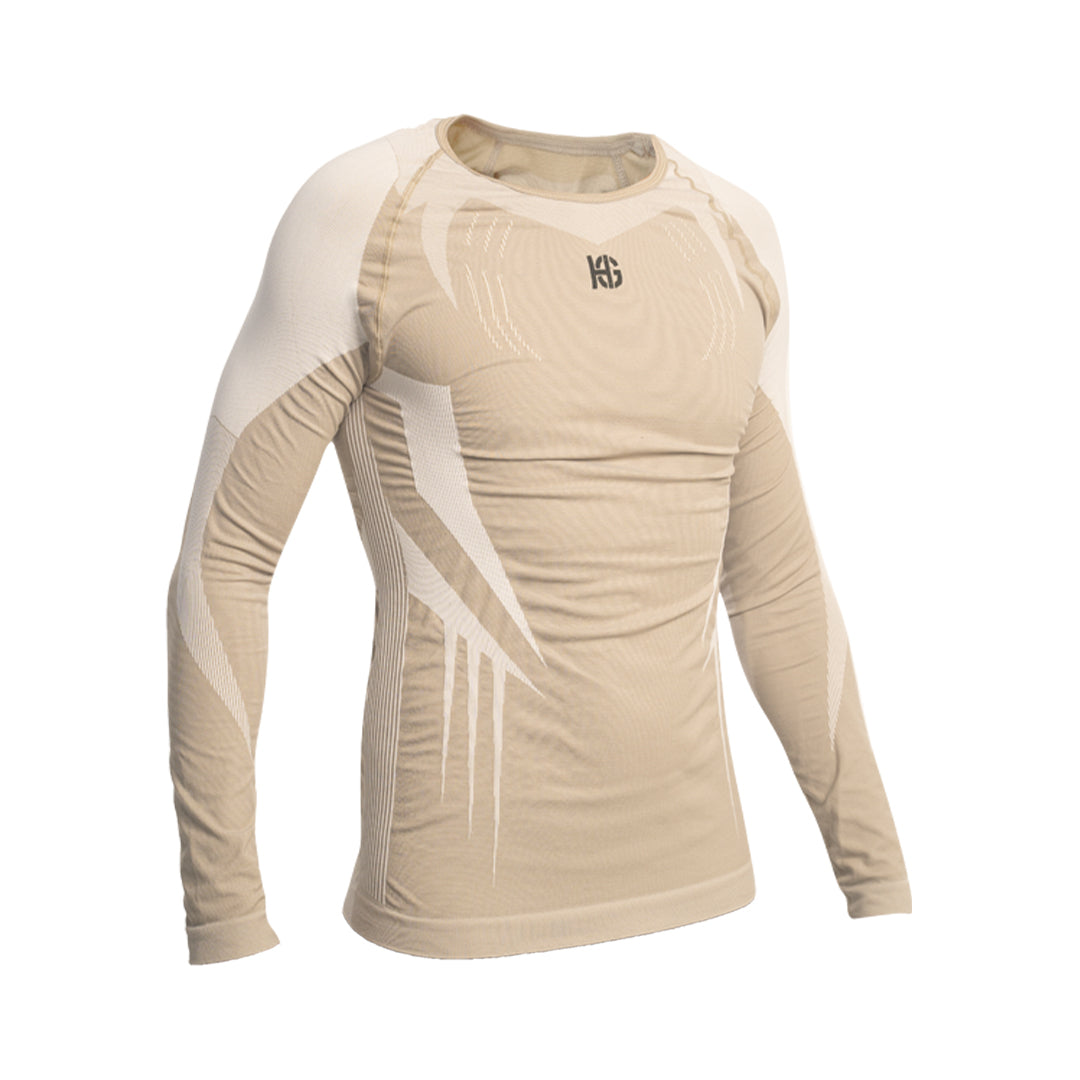 Tee-shirt RAVEN manches longues Carbon camel