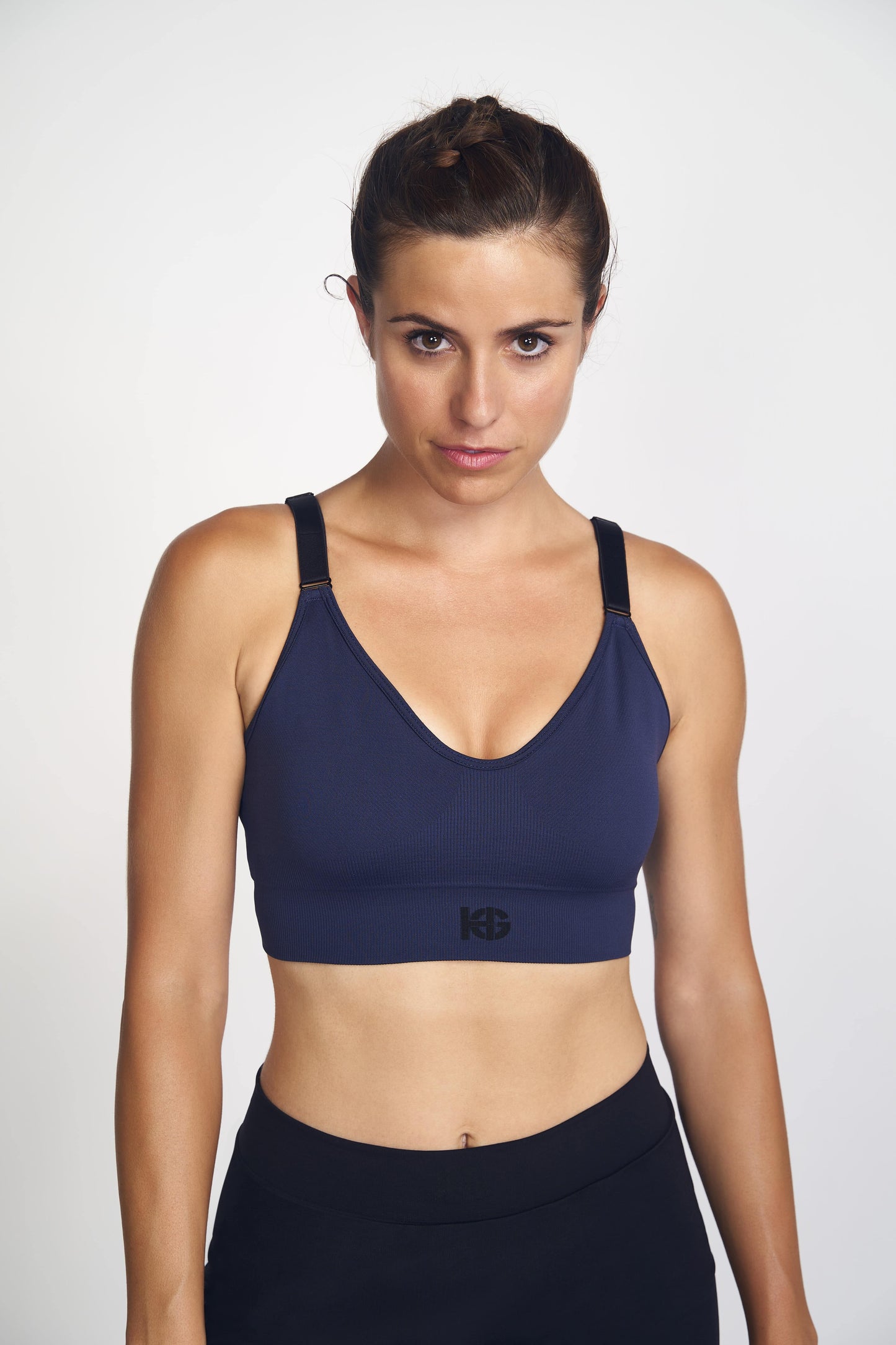 Brassière de sport AGATA bleu marine