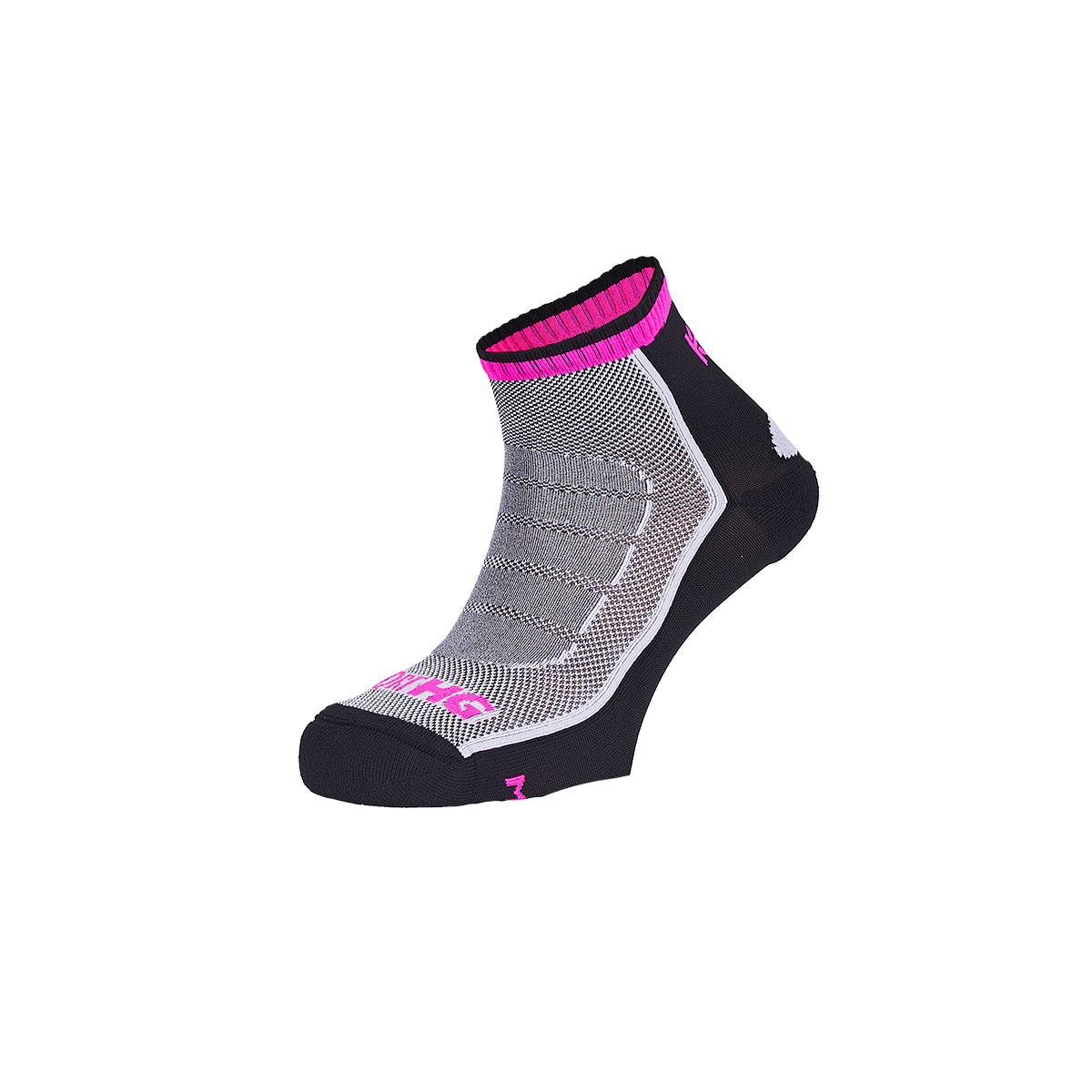 Chaussettes courtes ALTAI noir et rose