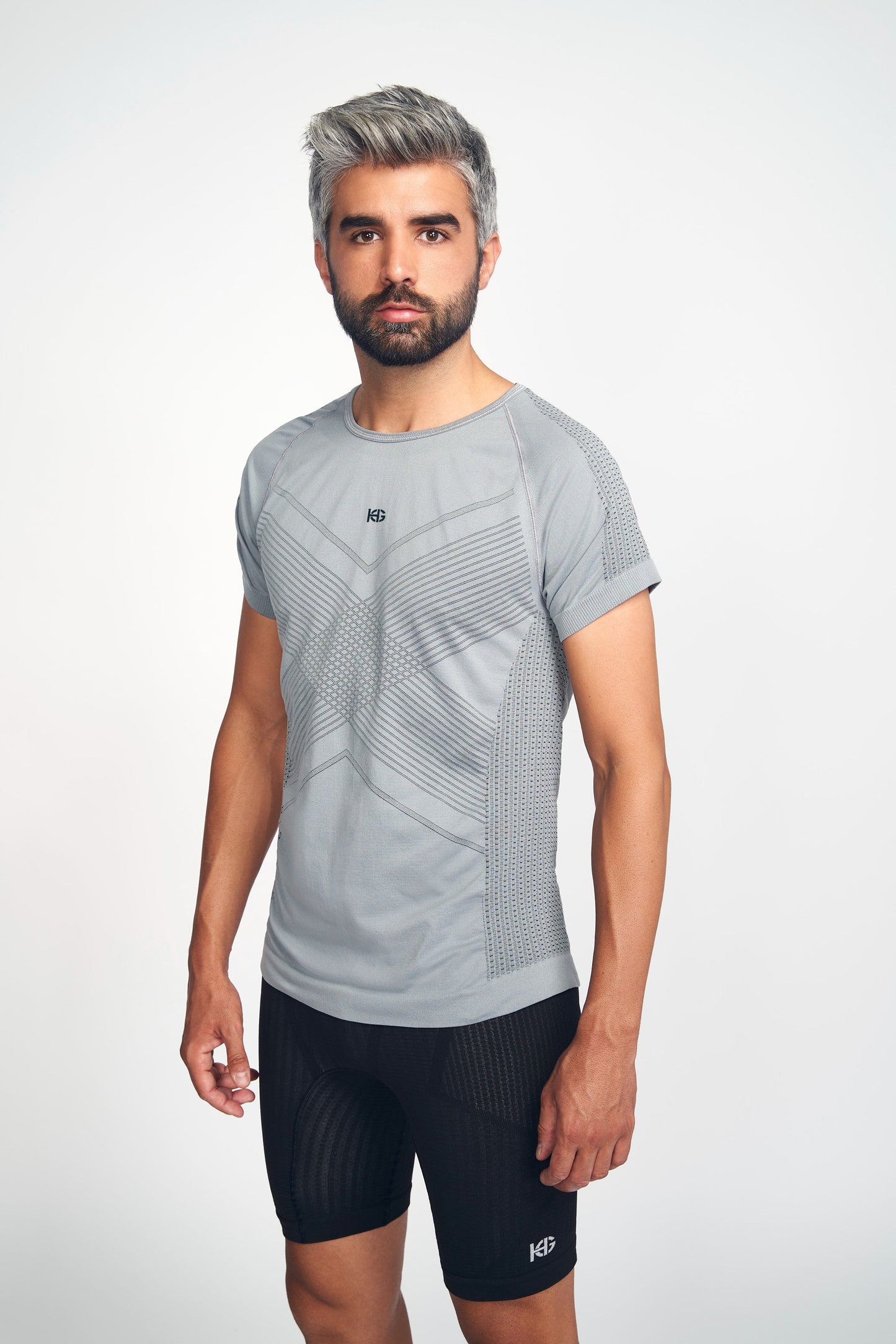 Tee-shirt manches courtes GREET gris homme