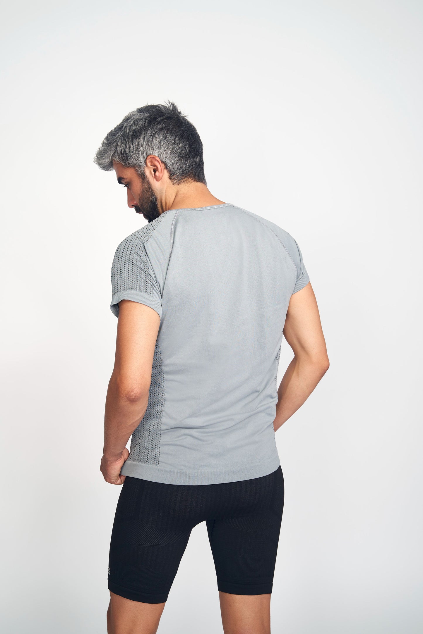 Tee-shirt manches courtes GREET gris homme