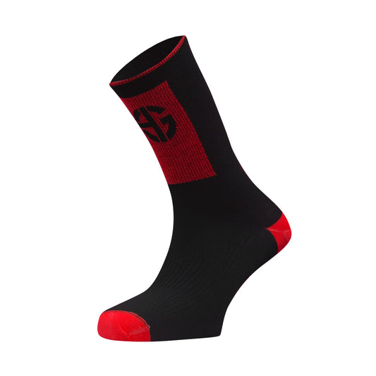 Chaussettes courtes MERA noir et rouge