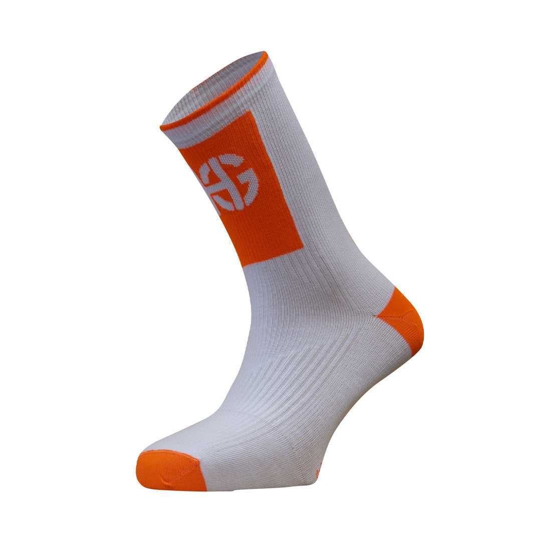 Chaussettes courtes MERA blanc et orange