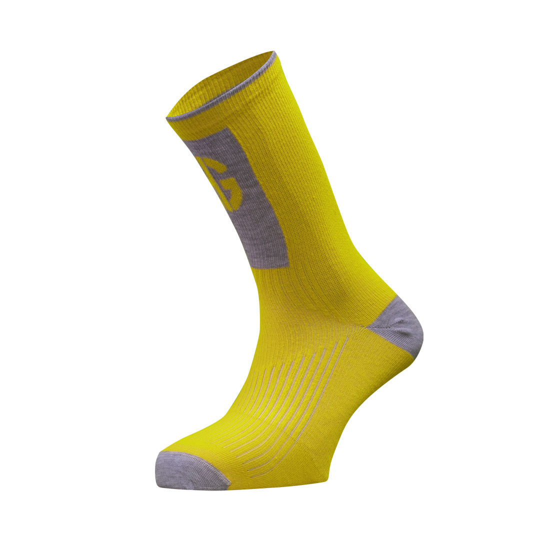 Chaussettes courtes MERA jaune et gris