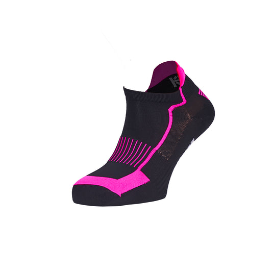 Chaussettes basses NUBLO noir et fushia